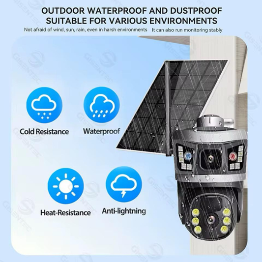 intelligent Solar Energy Alert PTZ Camera 4G HD